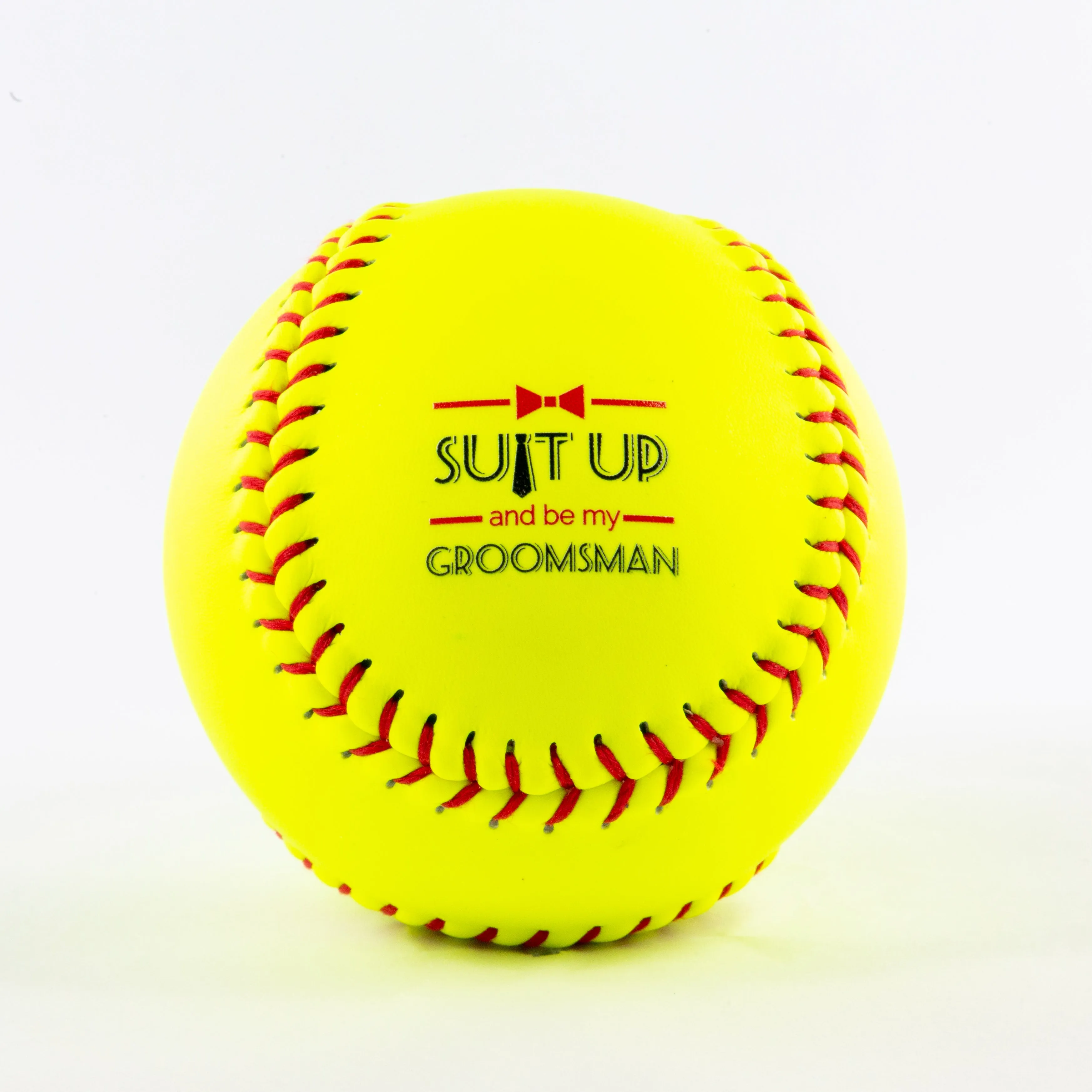 Decorative Name & Wedding Party Role, Printed Softball