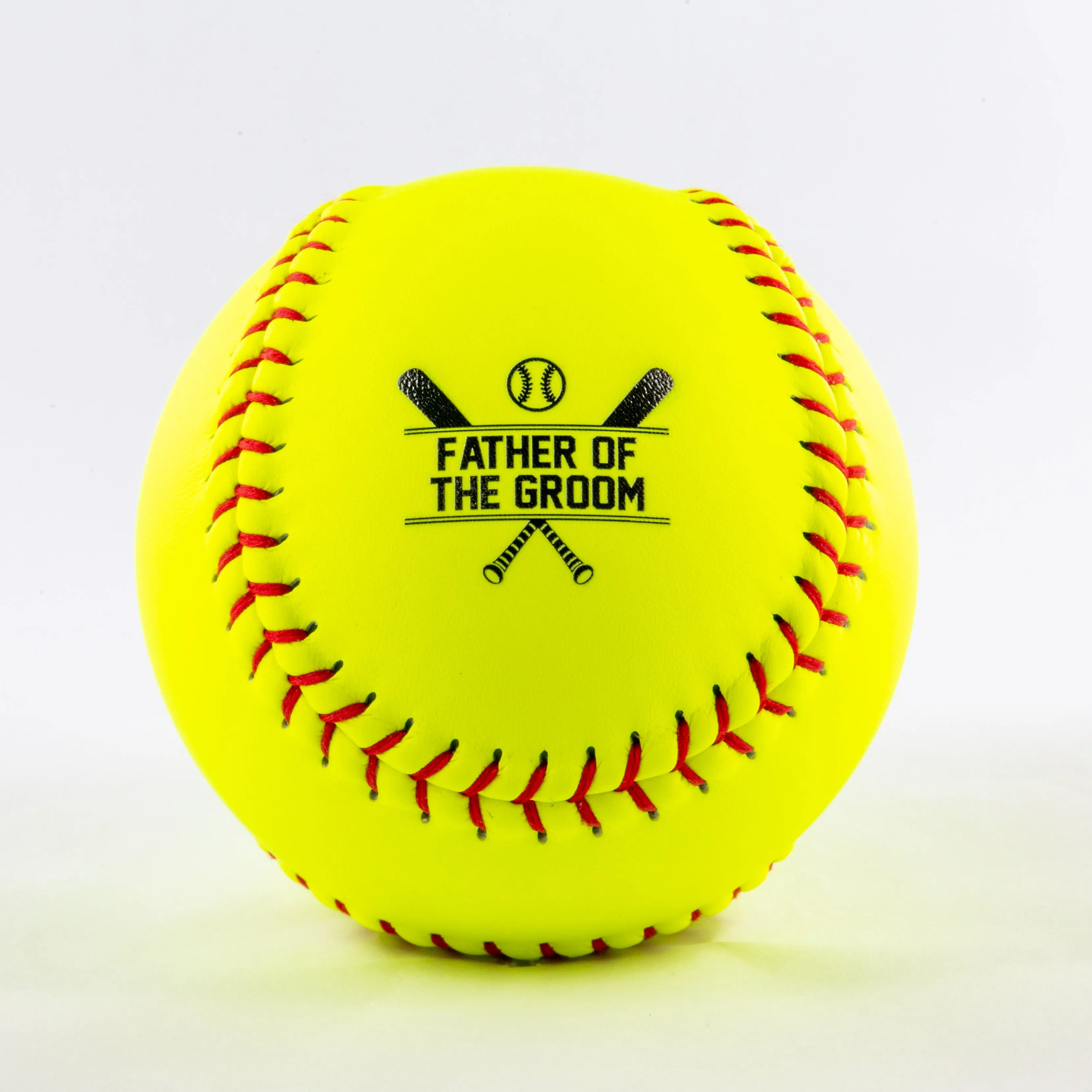 Decorative Name & Wedding Party Role, Printed Softball