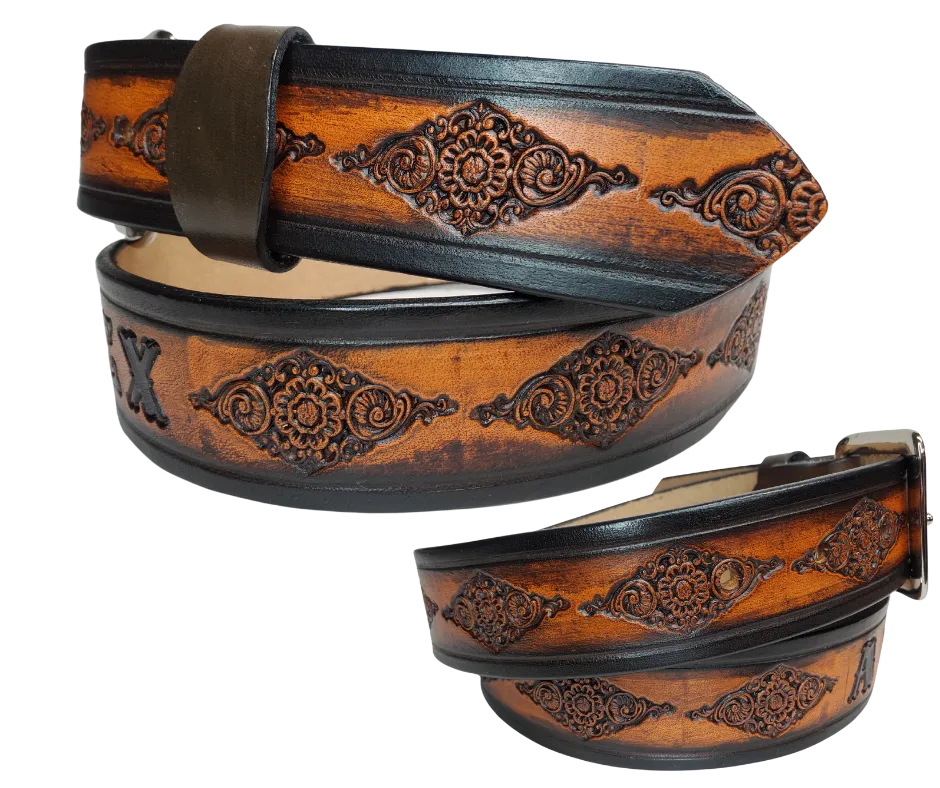 Diamond in the Rough Name Leather Belt