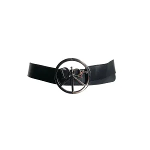 Dior Black Logo Charm Belt