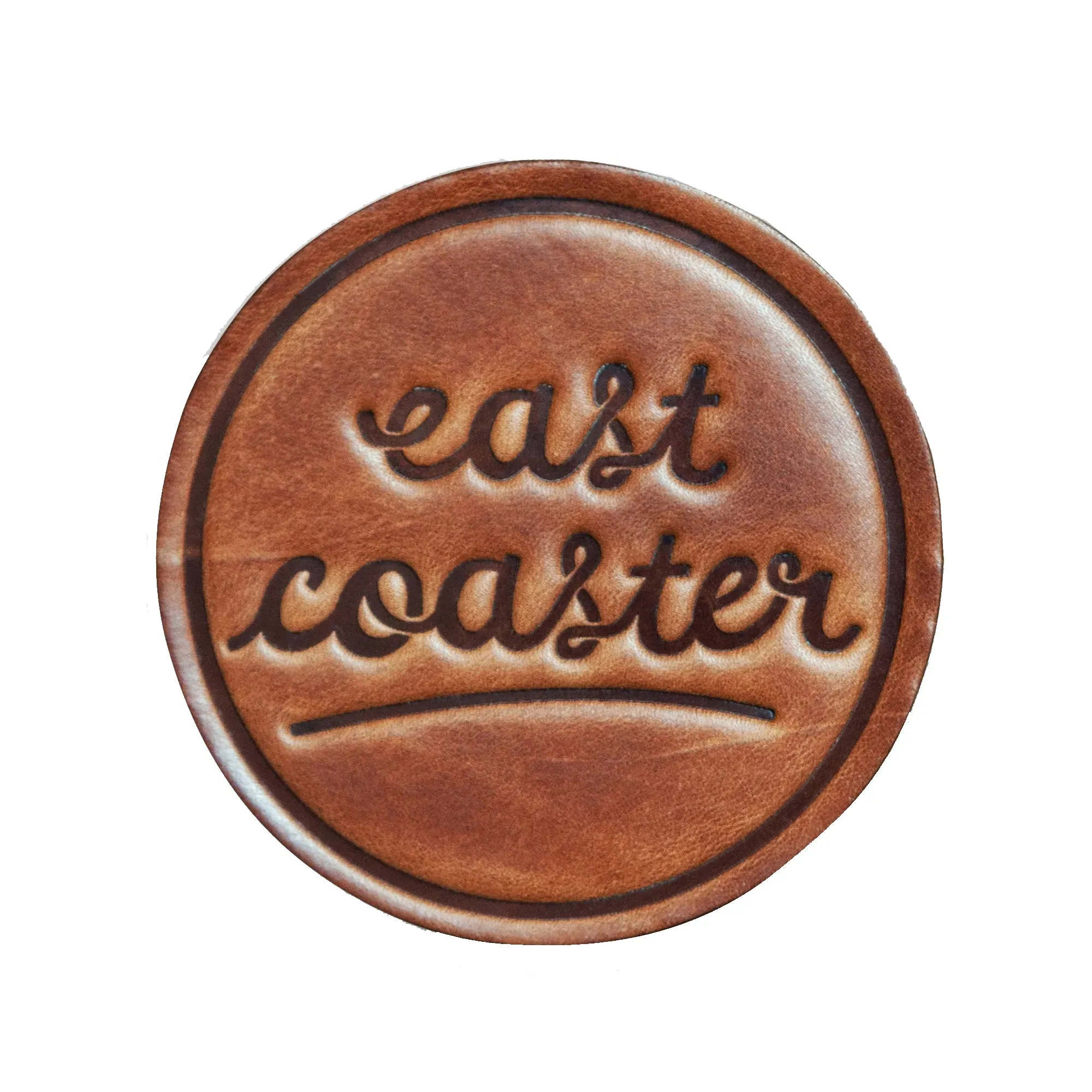 East Coaster Leather Coaster
