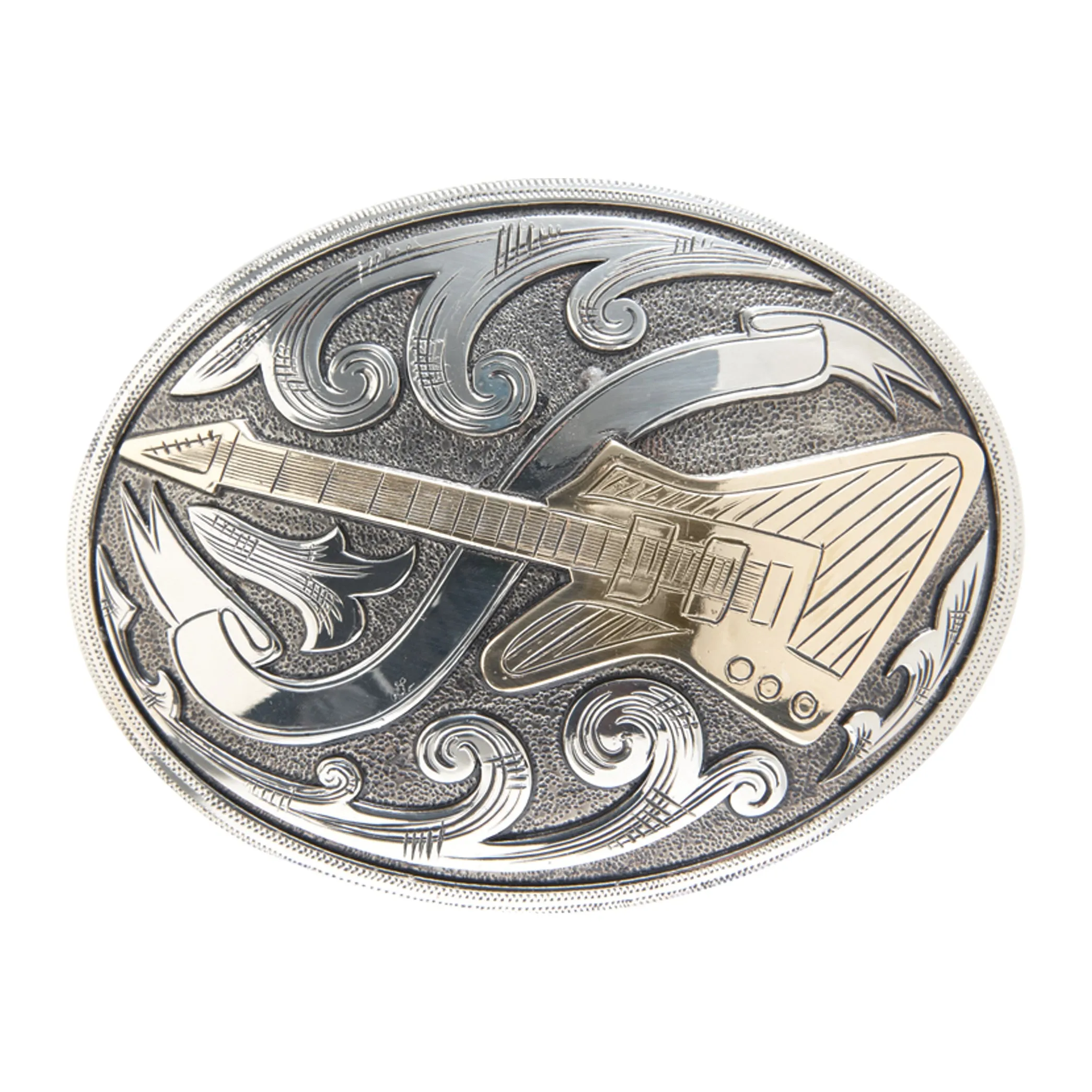 “El Camino” Oval Electric Guitar Buckle