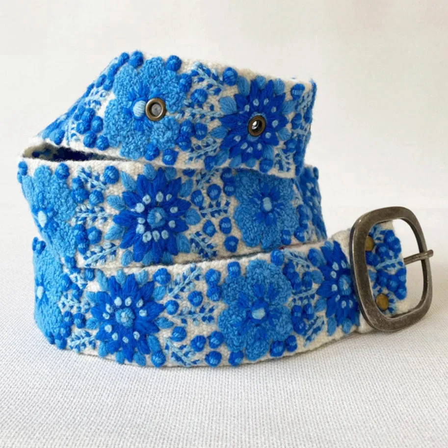 Embroidered Wool Belt