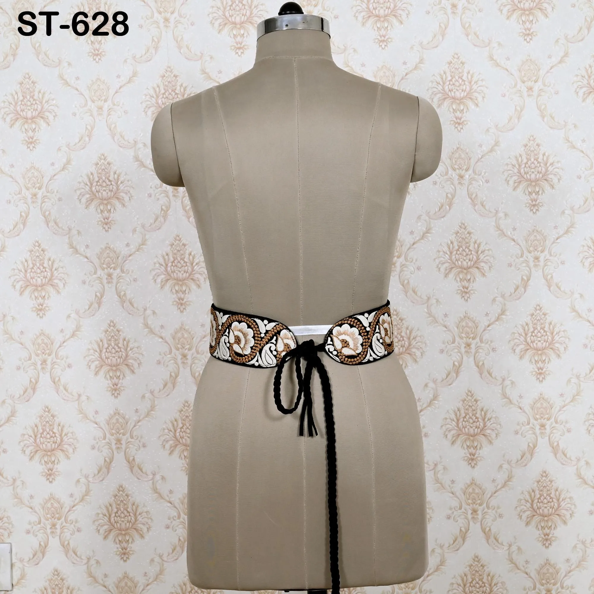 Embroidery Suede Leather Belt for Women Bohemian, Reversible Adjustable Ethnic Belt for Summer Wedding Dresses Unique Gift for Friend