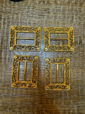 Engraved Buckle, Gold, Abs Strong Plastic Buckle, Buckle, Clothing, Swimwear, Tops, Crafts, Couture, Fashion, Swimwear Collection