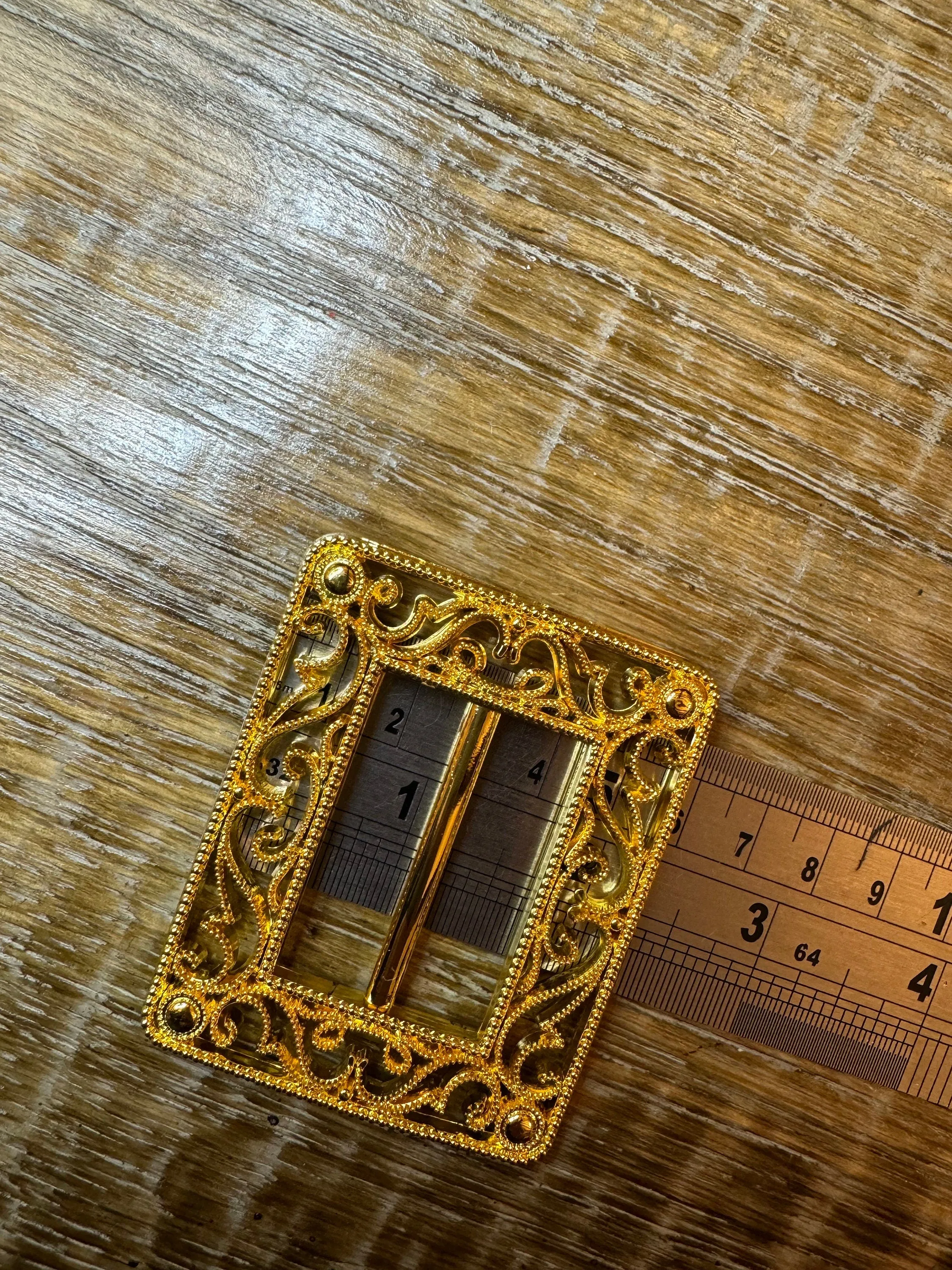 Engraved Buckle, Gold, Abs Strong Plastic Buckle, Buckle, Clothing, Swimwear, Tops, Crafts, Couture, Fashion, Swimwear Collection