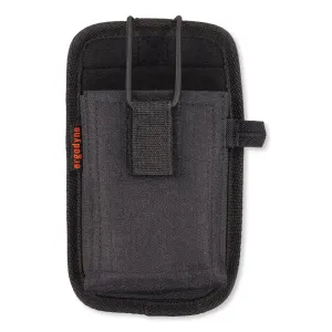 ergodyne® Squids 5544 Phone Style Scanner Holster with Belt Clip and Loops, 1 Compartment, 3.75 x 1 x 6.5, Polyester,Black