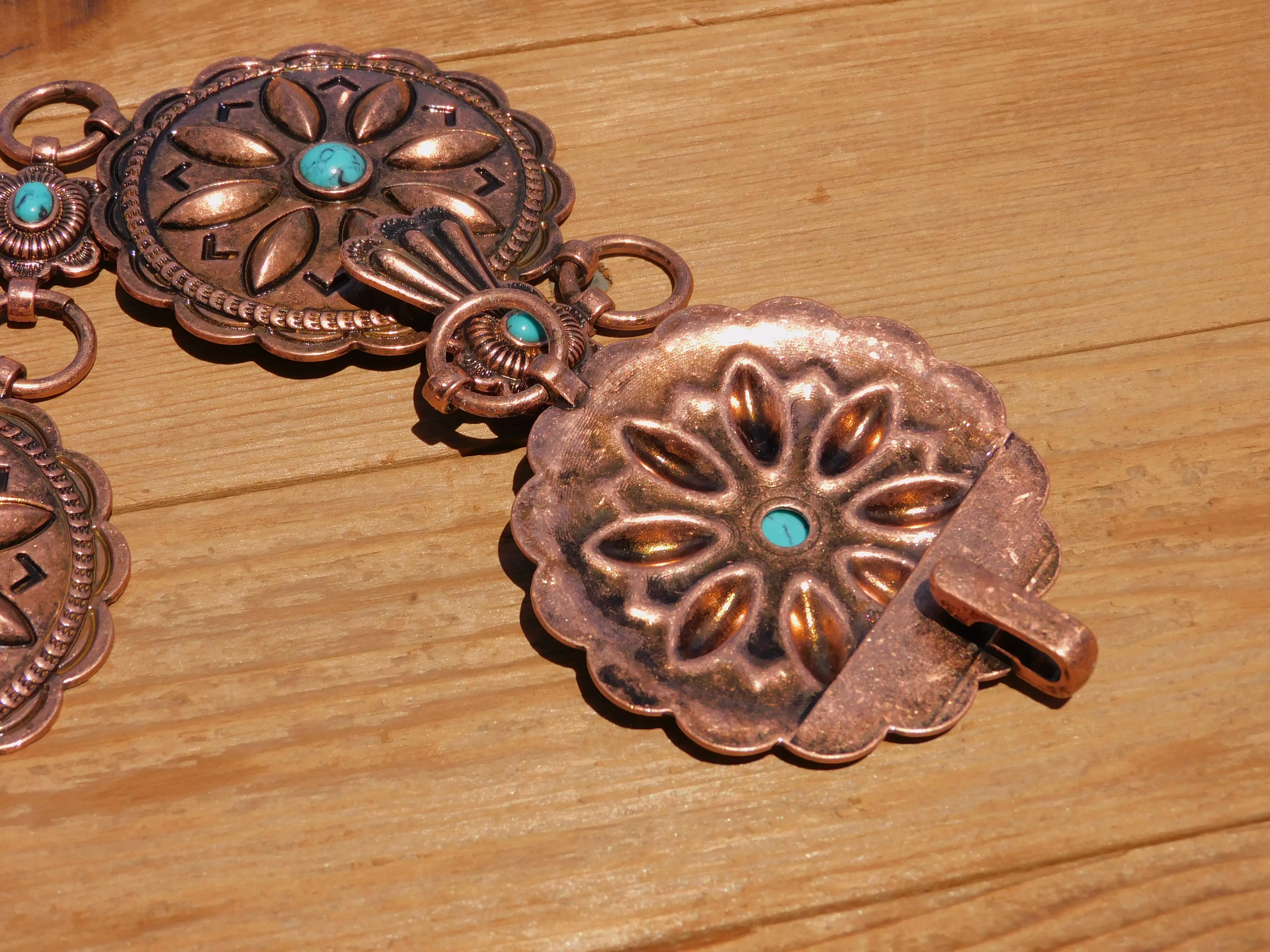Estela Bronze XL Concho Belt