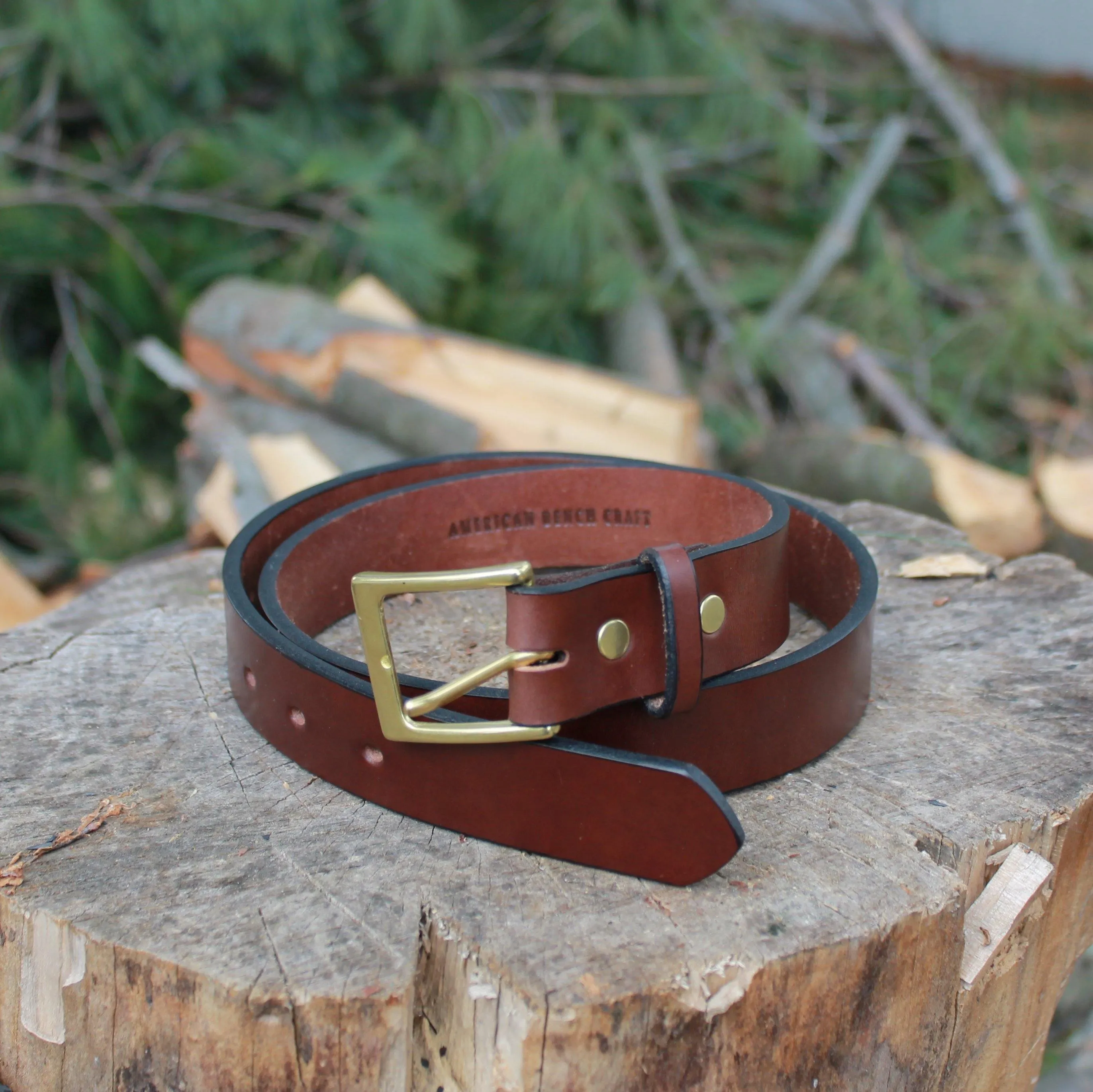 Everyday Belt - Brown with Gold Hardware