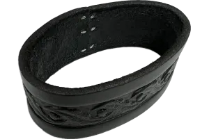 Extra Black Embossed 3.5" Santa Belt Keeper Loop Only