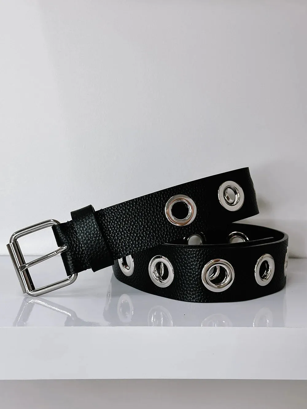 Eyelet Belt - Jet