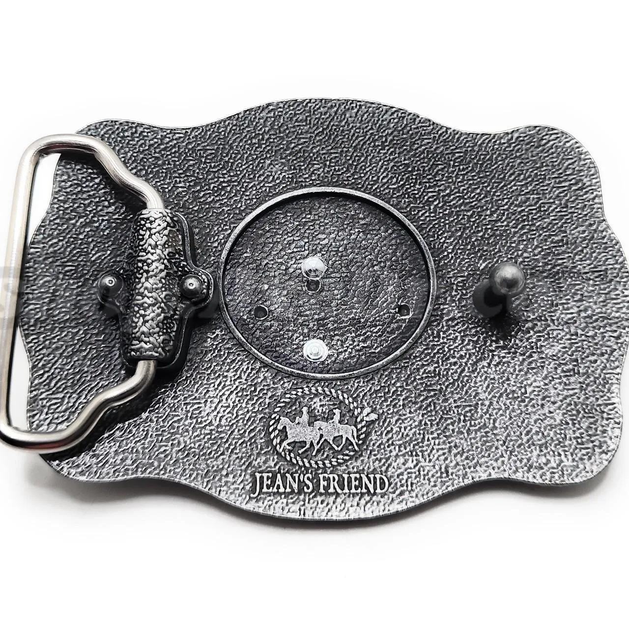 Fancy Engraved Gold Longhorn Western Belt Buckle