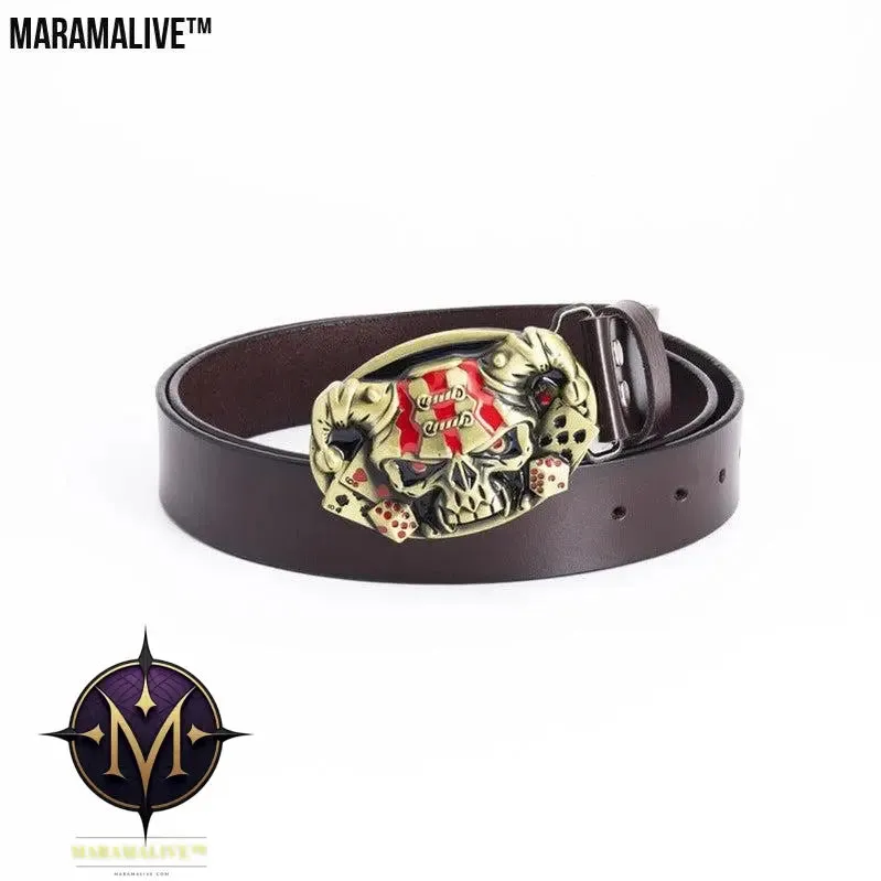 Fashion Simple Skull Shape Leather Belt
