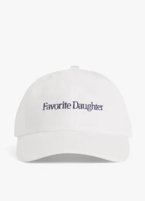 Favorite Daughter Classic Logo Baseball Hat - White