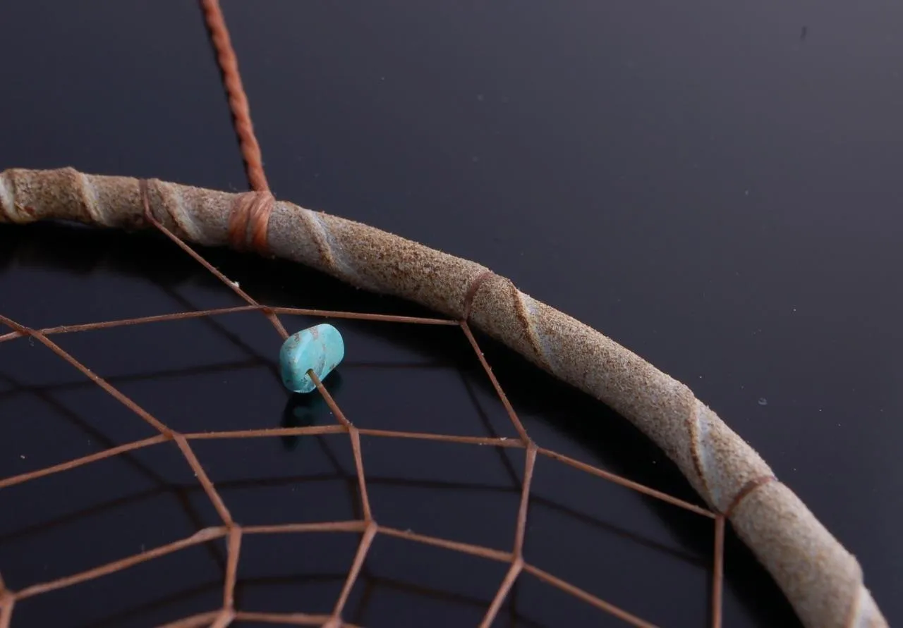 Feather Leather Decorative Dream Catcher- VN21M