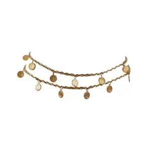 Fendi Gold Pendant Chain Belt