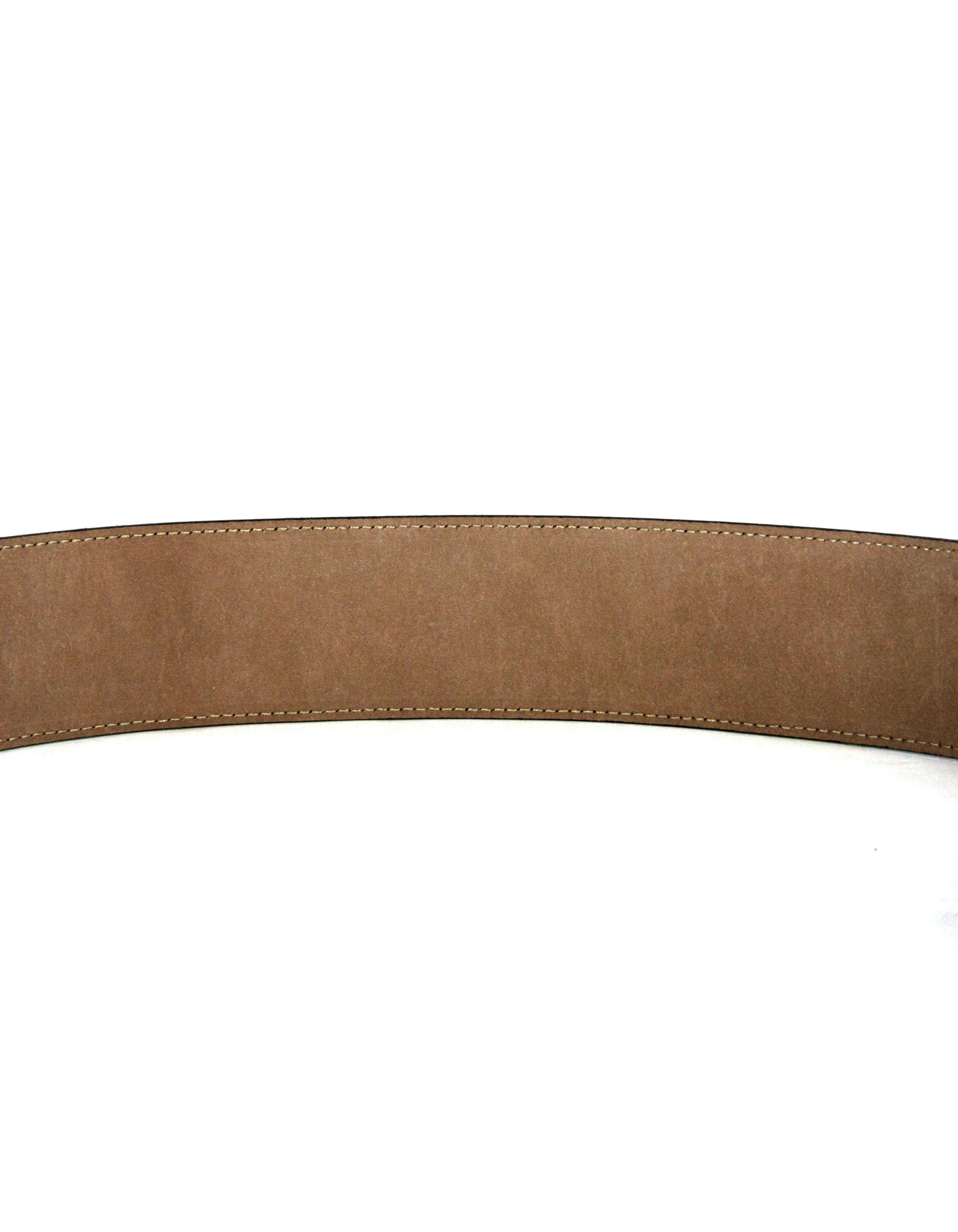 Fendi Velvet Tobacco FF Logo Belt sz 85/34"