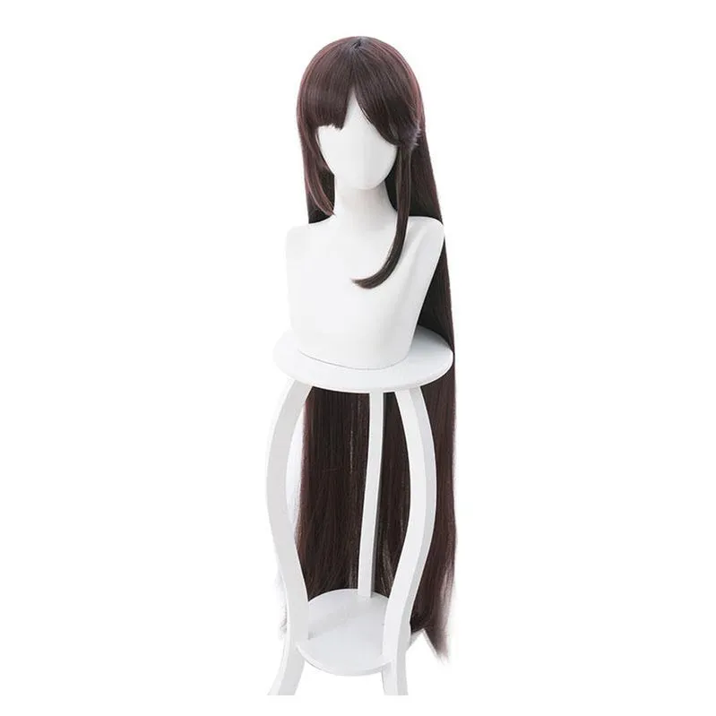 FGO Fate Grand Order Yu Mei Ren 120cm Brown Long Straight/Braid Halloween Cosplay Wigs
