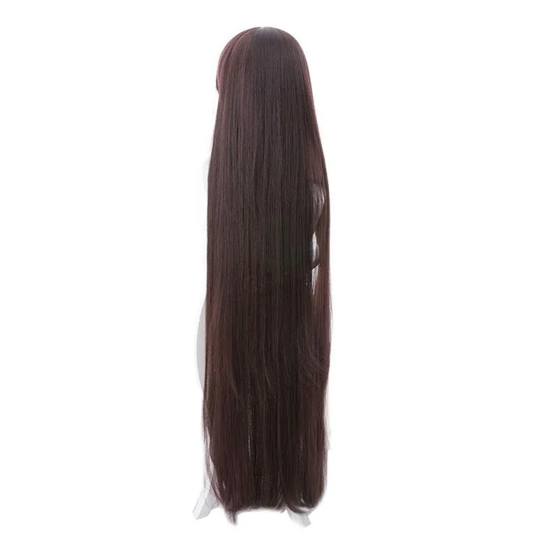 FGO Fate Grand Order Yu Mei Ren 120cm Brown Long Straight/Braid Halloween Cosplay Wigs