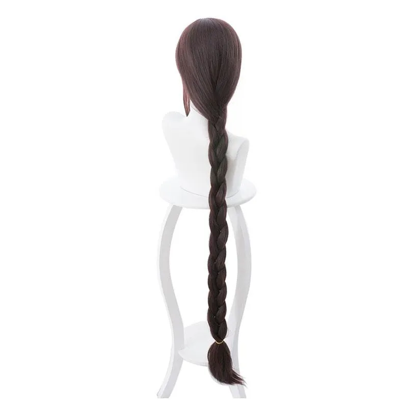 FGO Fate Grand Order Yu Mei Ren 120cm Brown Long Straight/Braid Halloween Cosplay Wigs