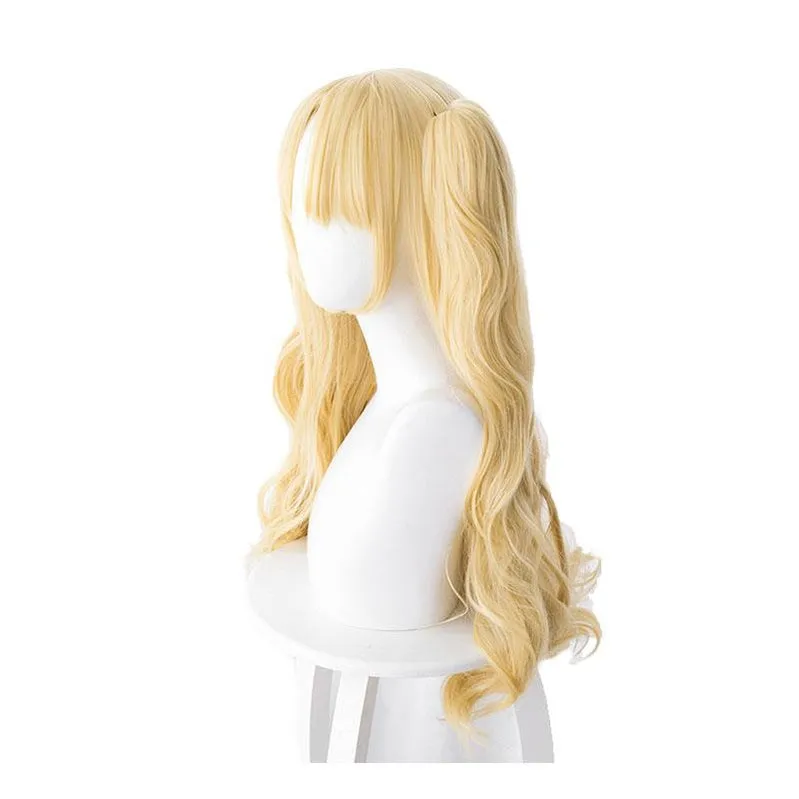FGO Fate/Stay Night Ereshkigal Tohsaka Rin Blonde Curved Long Ponytails Cosplay Wigs
