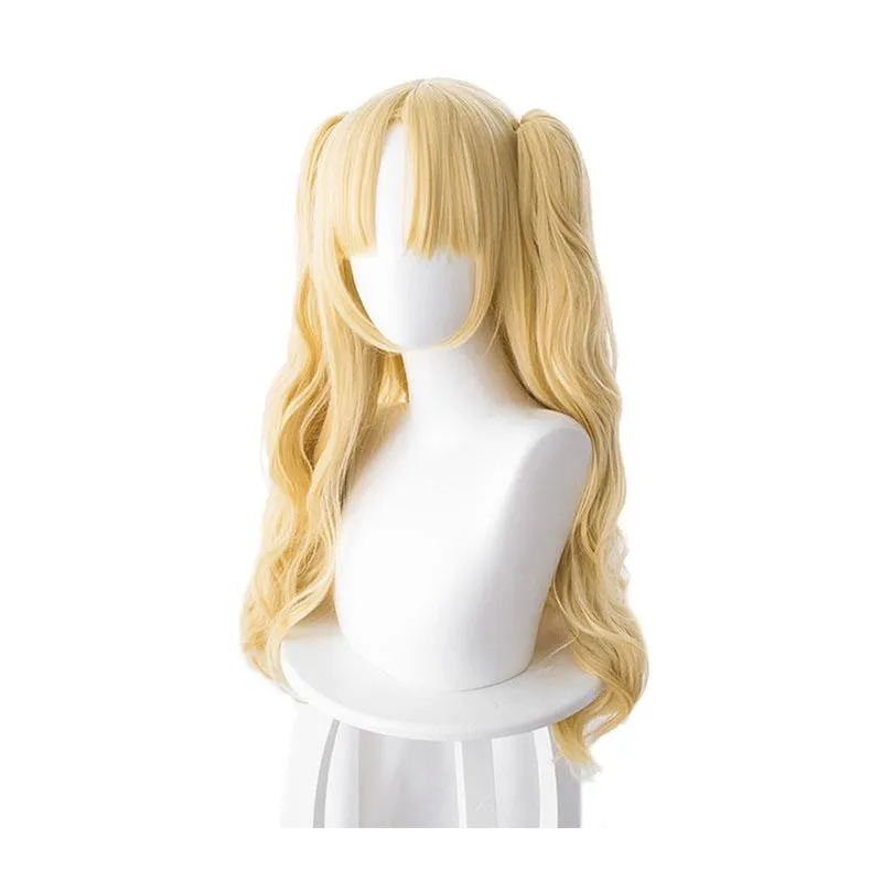 FGO Fate/Stay Night Ereshkigal Tohsaka Rin Blonde Curved Long Ponytails Cosplay Wigs