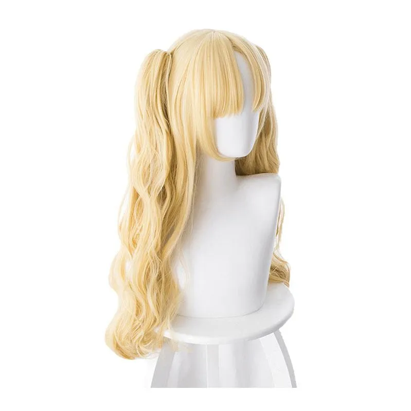 FGO Fate/Stay Night Ereshkigal Tohsaka Rin Blonde Curved Long Ponytails Cosplay Wigs
