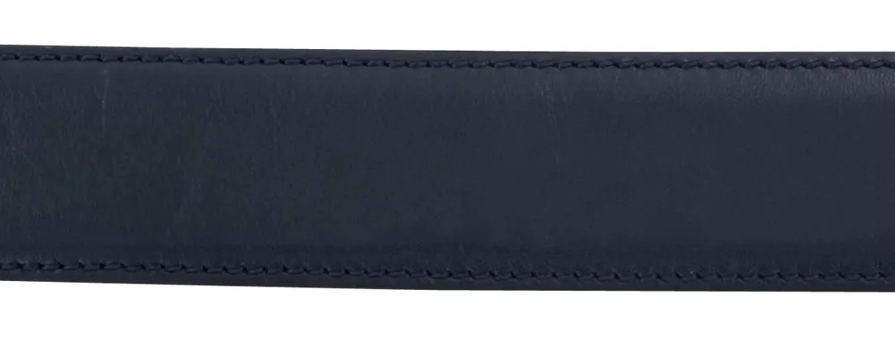 Fiori Di Lusso Navy Blue Leather Belt