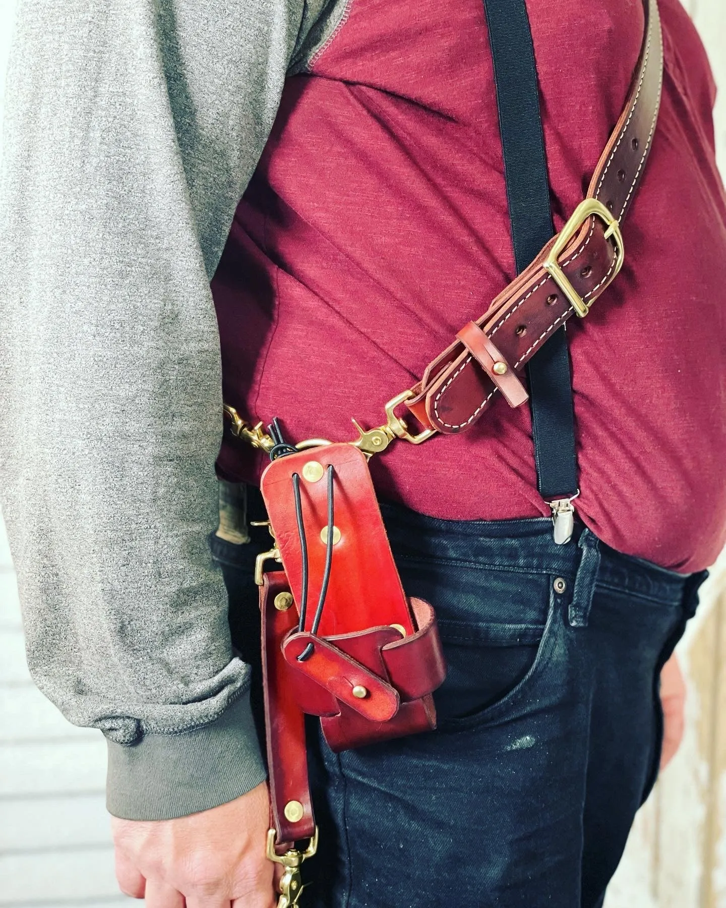Fireman belt First Responder belt with radio holster