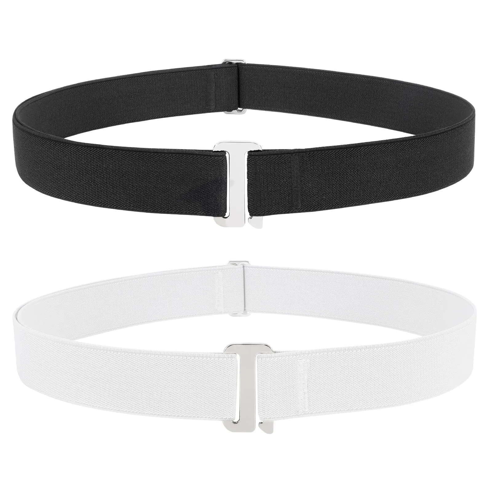 Flat Buckle Invisible Elastic Stretch Belt for Men Great Gift for Father