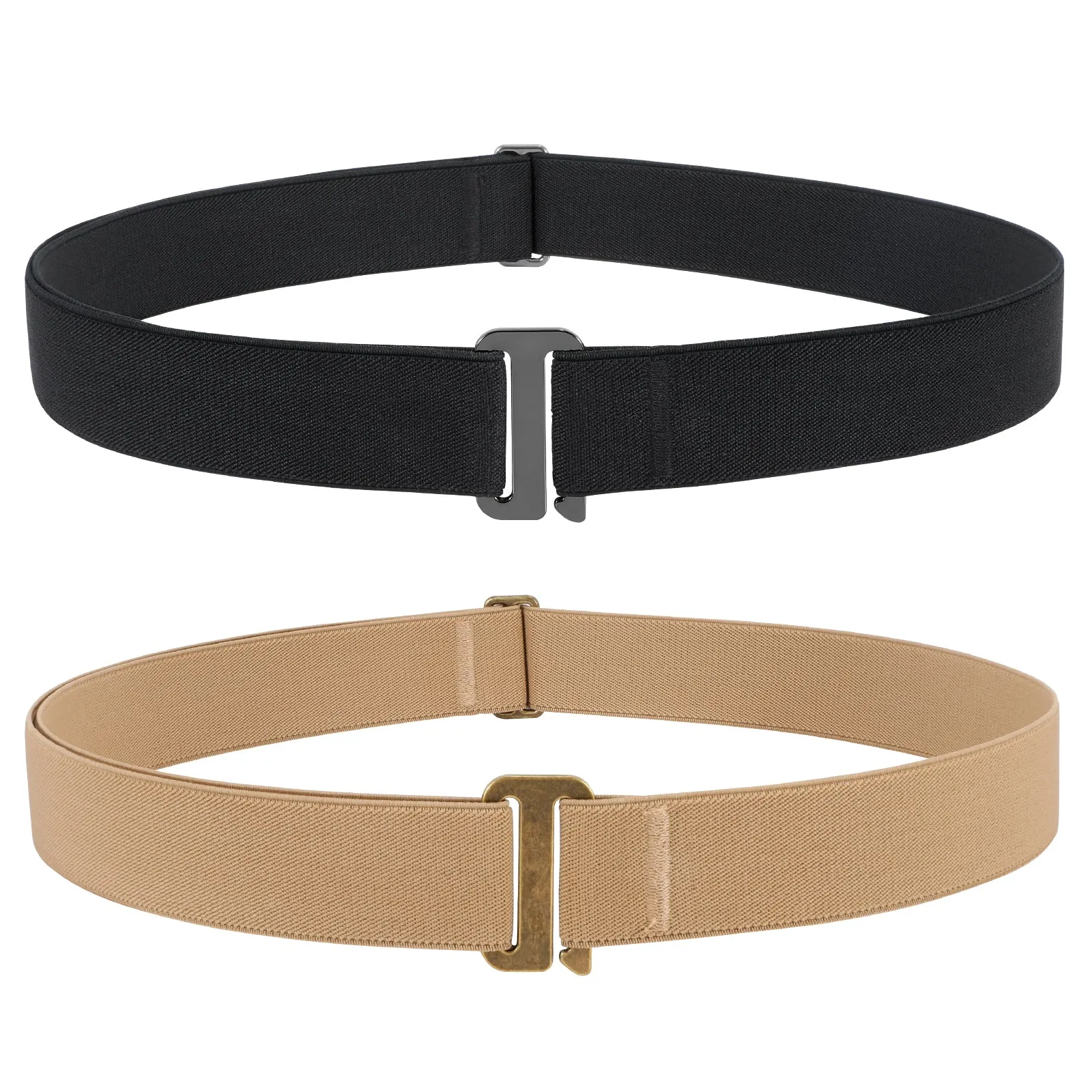Flat Buckle Invisible Elastic Stretch Belt for Men Great Gift for Father