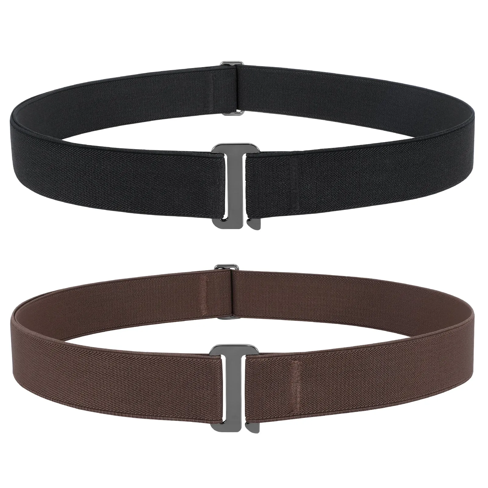 Flat Buckle Invisible Elastic Stretch Belt for Men Great Gift for Father