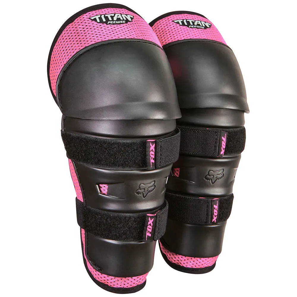 FOX KIDS TITAN KNEE/SHIN GUARDS [BLACK/PINK]