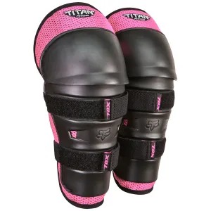 FOX KIDS TITAN KNEE/SHIN GUARDS [BLACK/PINK]