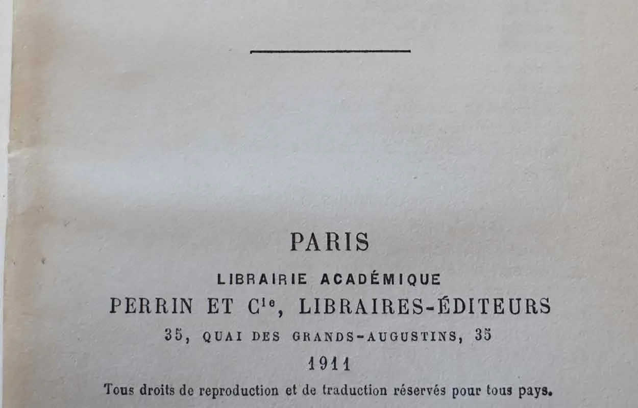 French Leather Bound Book: Le Pasteur Pauvre by Edouard Rod