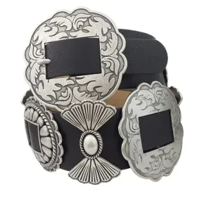 Fully Packed Concho Wide Western Belt
