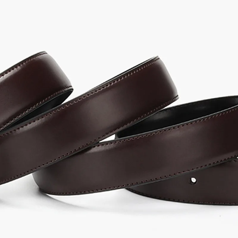 Funki Buys | Belts | Men's Luxury Leather Belt Reversible Buckle