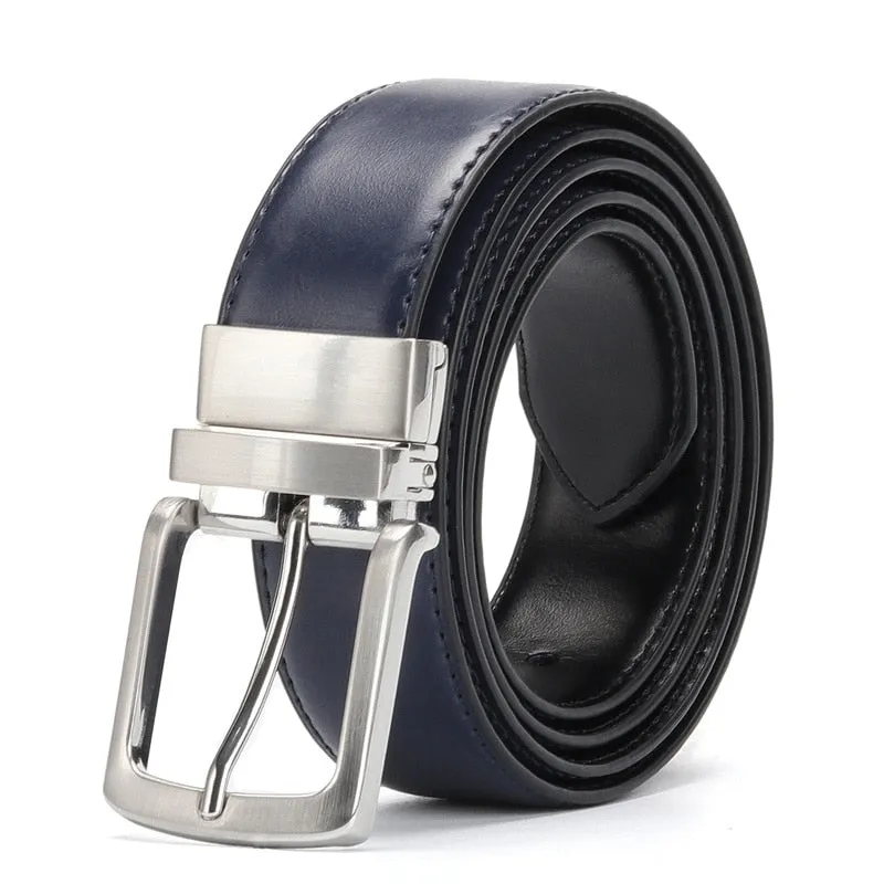 Funki Buys | Belts | Men's Luxury Leather Belt Reversible Buckle