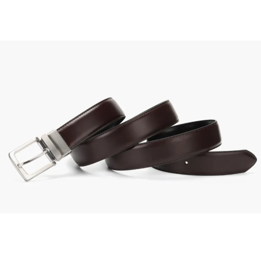 Funki Buys | Belts | Men's Luxury Leather Belt Reversible Buckle