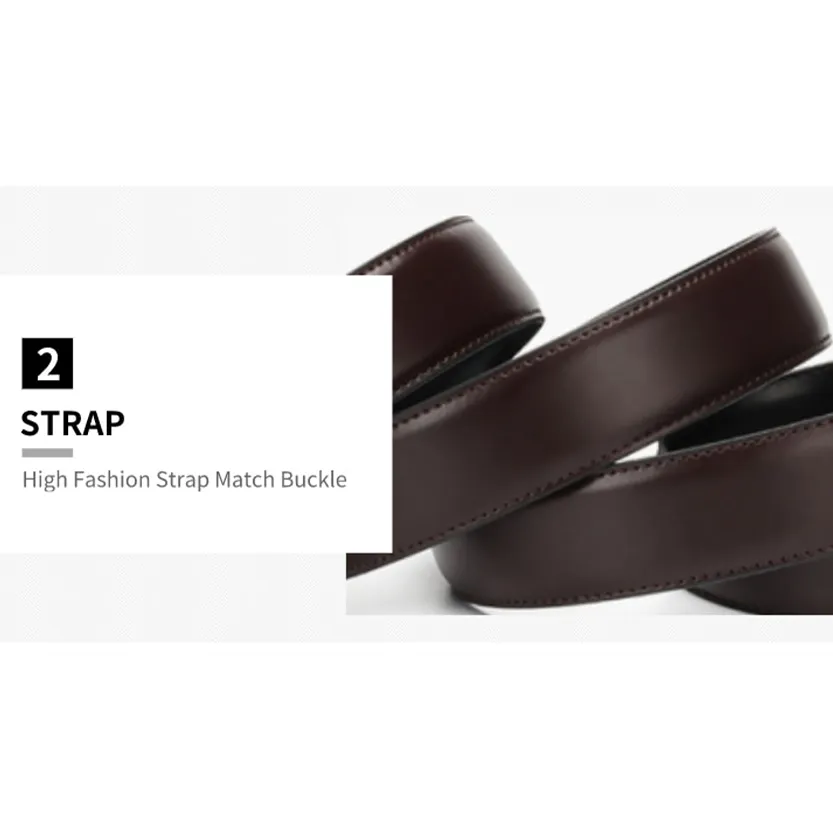 Funki Buys | Belts | Men's Luxury Leather Belt Reversible Buckle
