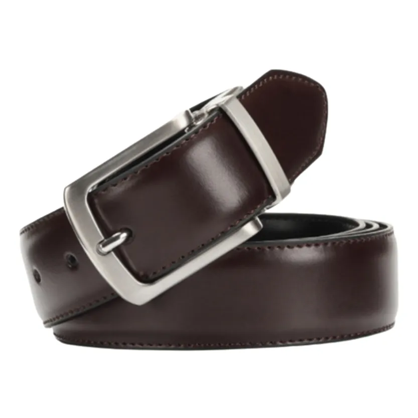 Funki Buys | Belts | Men's Luxury Leather Belt Reversible Buckle
