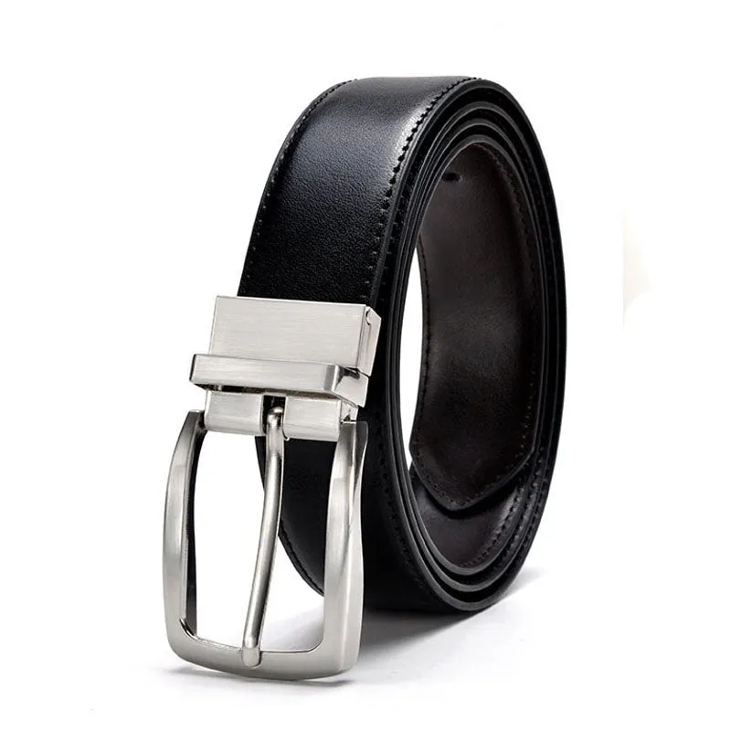Funki Buys | Belts | Men's Luxury Leather Belt Reversible Buckle