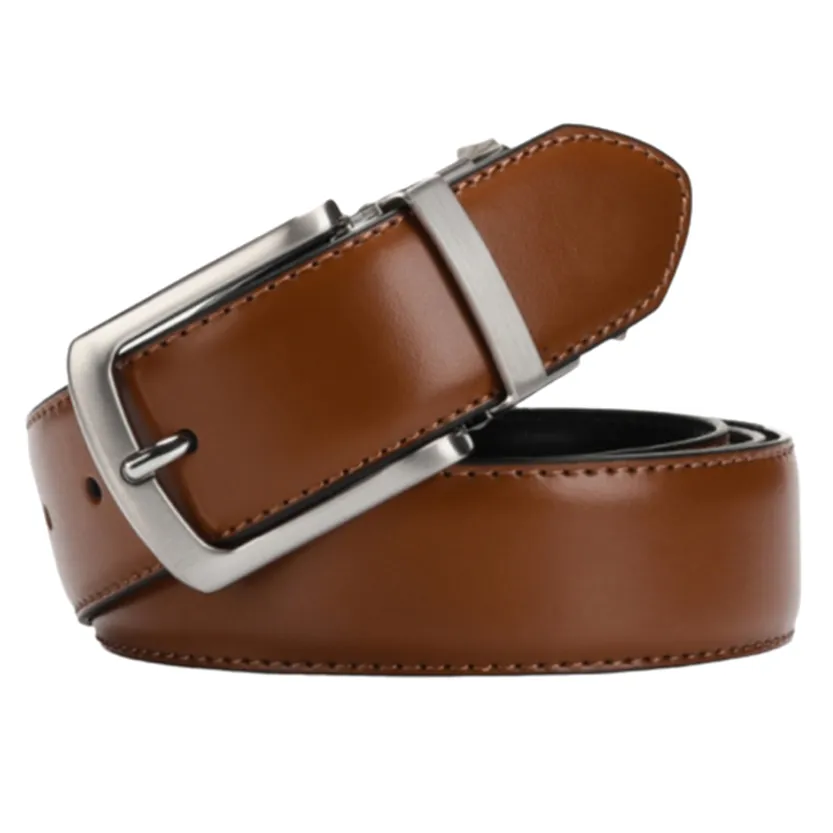 Funki Buys | Belts | Men's Luxury Leather Belt Reversible Buckle