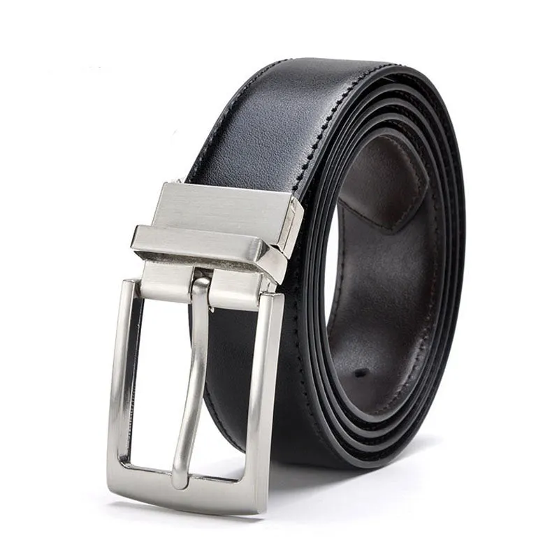 Funki Buys | Belts | Men's Luxury Leather Belt Reversible Buckle