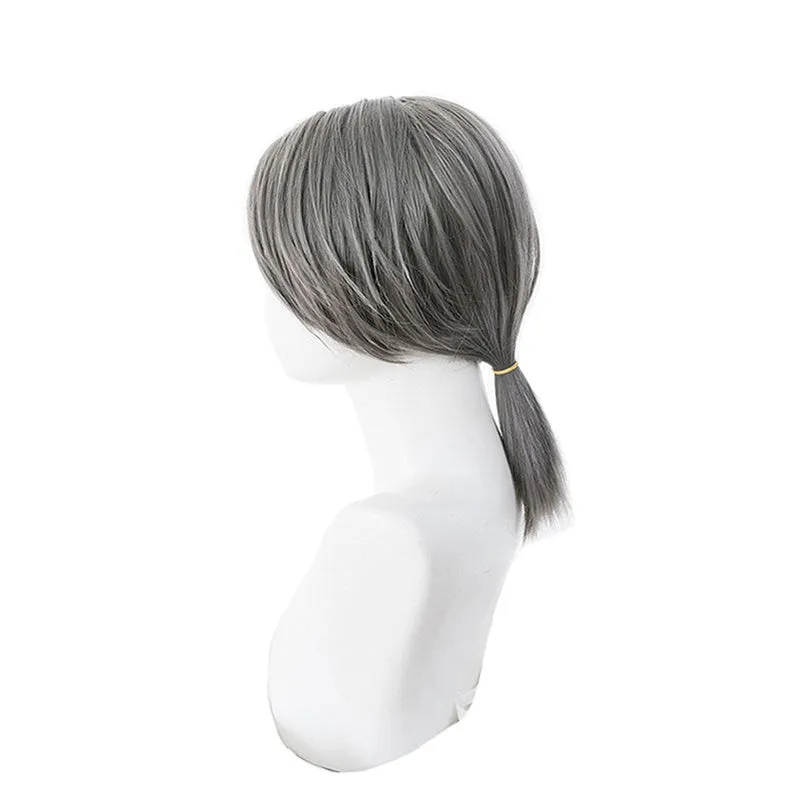 Game Identity V Aesop Carl Dark Gray Cosplay Wigs
