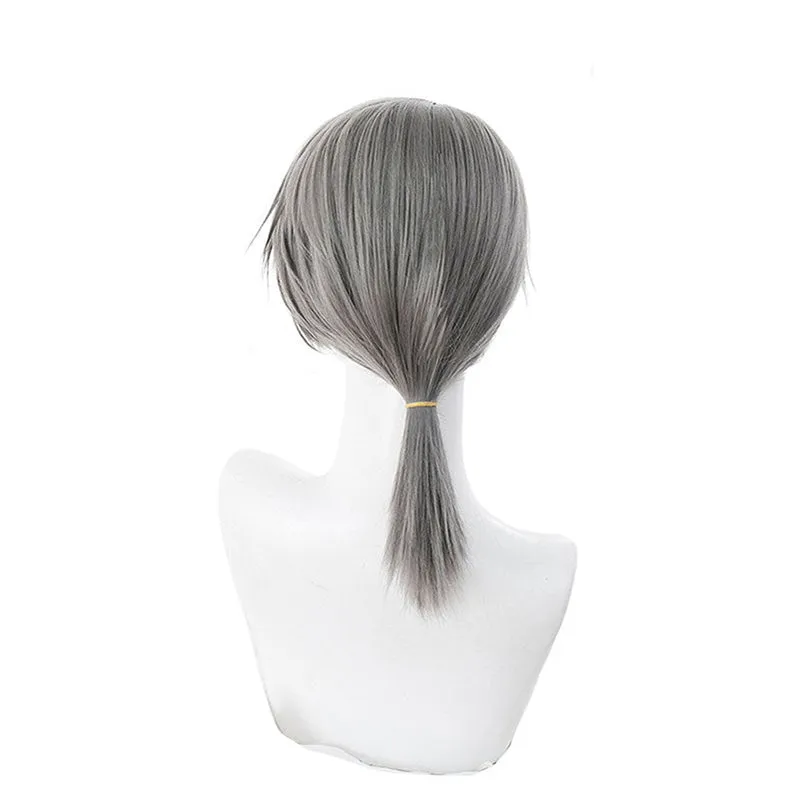Game Identity V Aesop Carl Dark Gray Cosplay Wigs