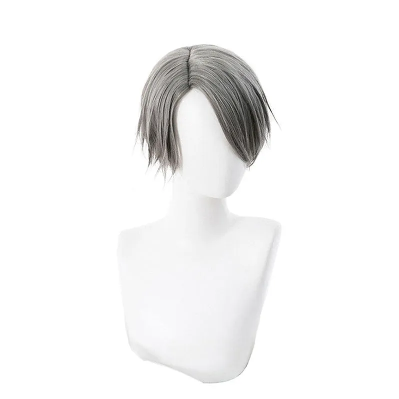 Game Identity V Aesop Carl Dark Gray Cosplay Wigs