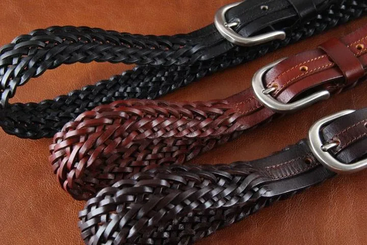 Genuine Leather Belt Classic Pattern 2