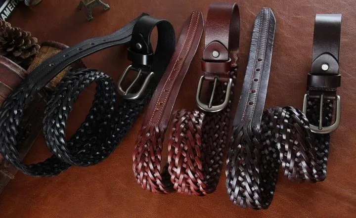 Genuine Leather Belt Classic Pattern 2