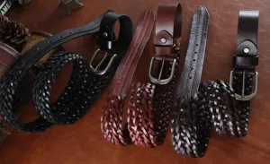 Genuine Leather Belt Classic Pattern 2